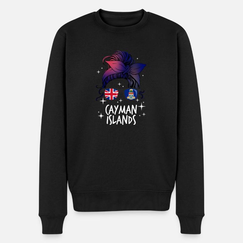 Îles Caïmanes - Pull Premium bio Homme - noir