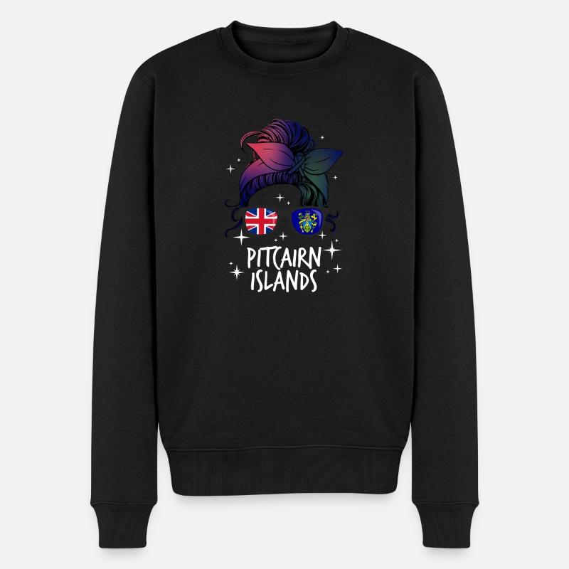 Îles Pitcairn - Pull Premium bio Homme - noir