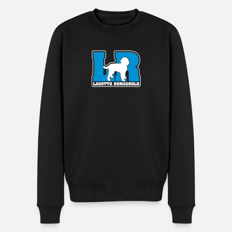 LAGOTTO ROMAGNOLO LR - Männer Premium Bio Pullover - Schwarz