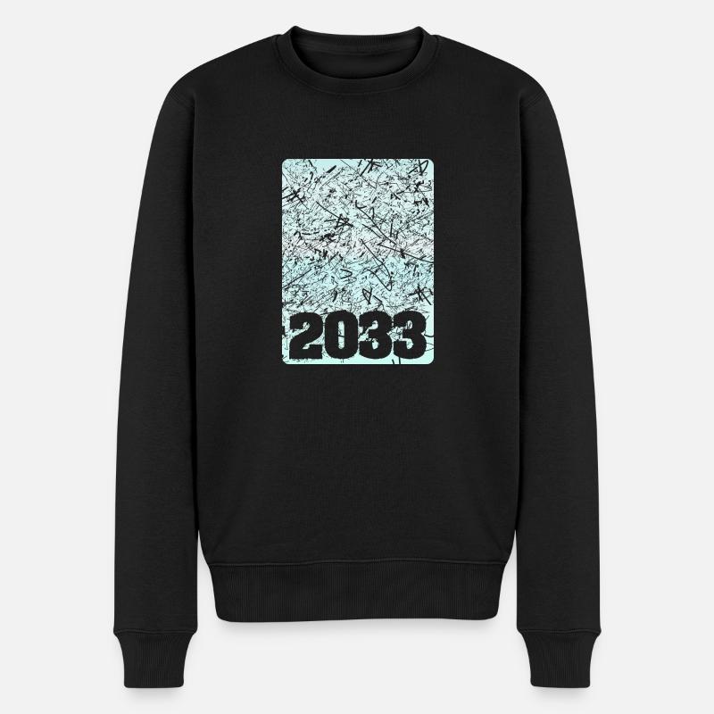 Numéro 2033 - Pull Premium bio Homme - noir