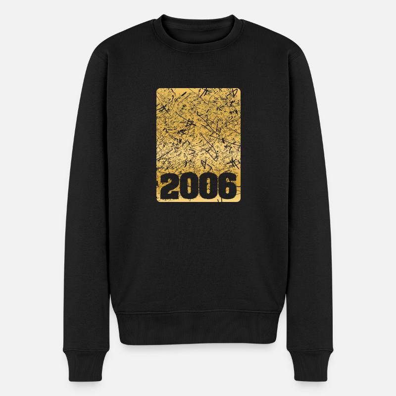 Jahr 2006 - Männer Premium Bio Pullover - Schwarz