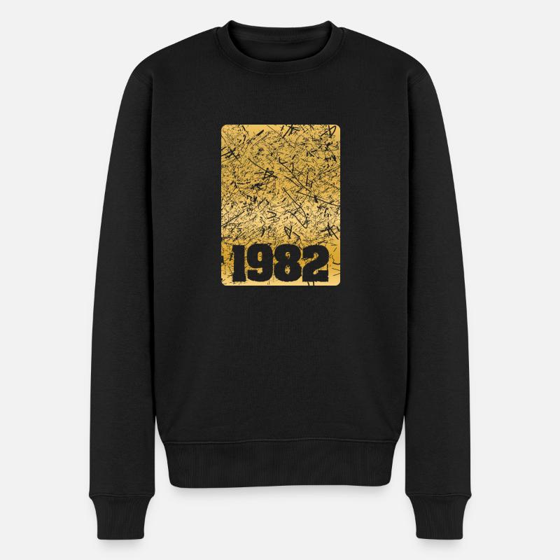 Numéro 1982 - Pull Premium bio Homme - noir