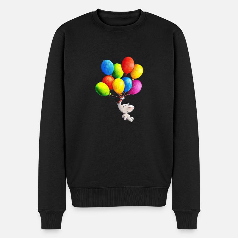 Freiflug - Männer Premium Bio Pullover - Schwarz