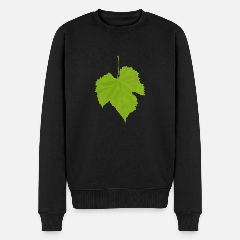 feuille d'érable - Pull Premium bio Homme - noir
