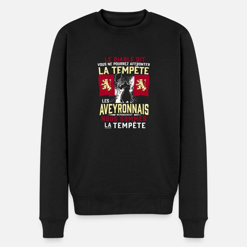 Tempête Aveyronnais - Pull Premium bio Homme - noir