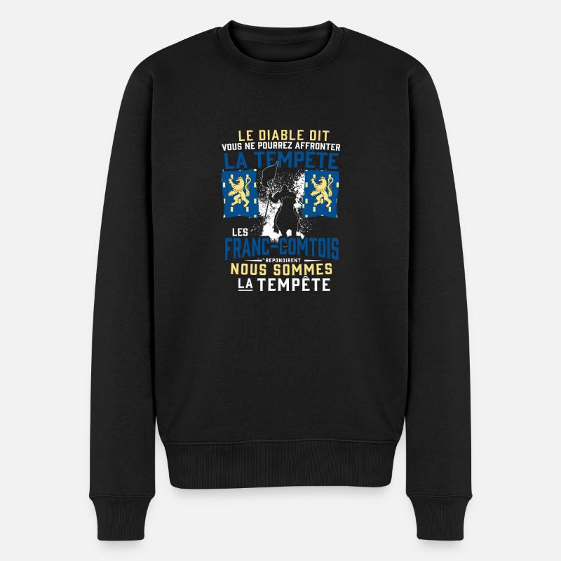 Tempête Franc-Comtois - Pull Premium bio Homme - noir