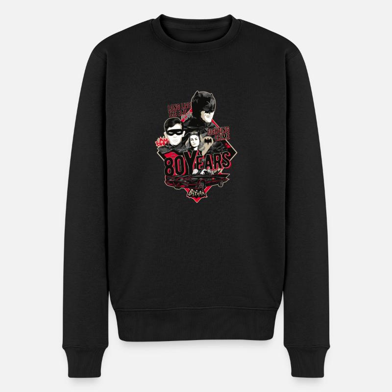 Batman 80 Ans - Pull Premium bio Homme - noir