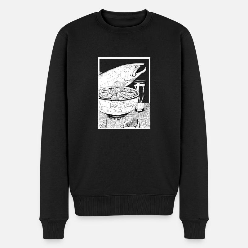 Plateau de sashimi - Pull Premium bio Homme - noir