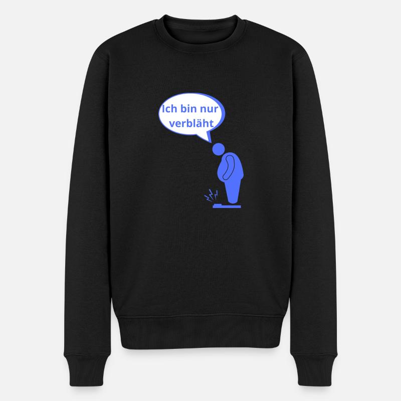 verbläht - Männer Premium Bio Pullover - Schwarz