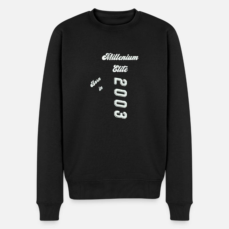2003 - Männer Premium Bio Pullover - Schwarz