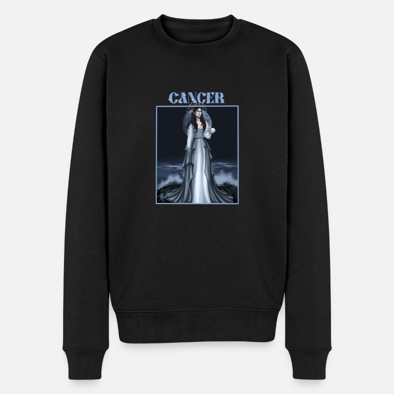 Cancer - Männer Premium Bio Pullover - Schwarz