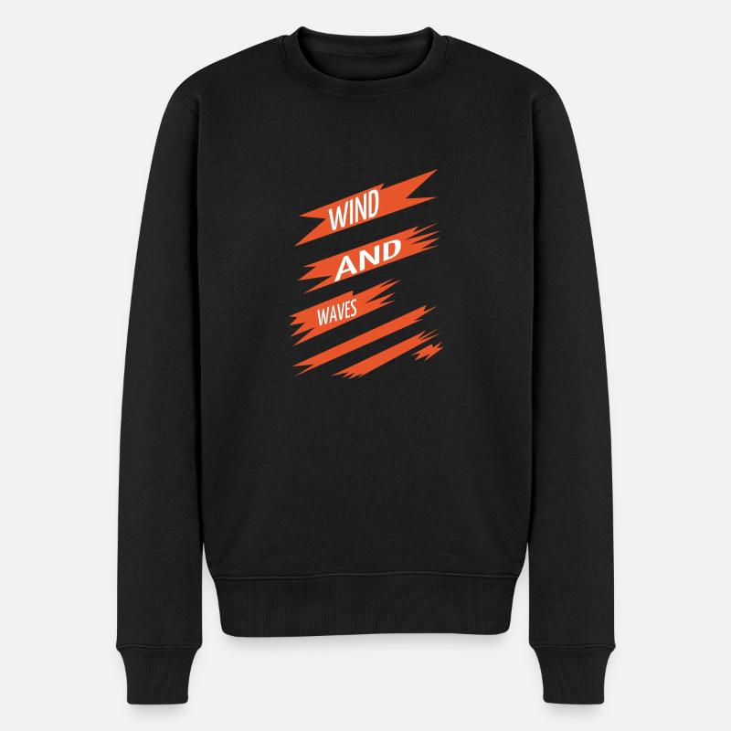 Statement Gift Idea Windsurfing Techniques - Men's Premium Organic Jumper - black