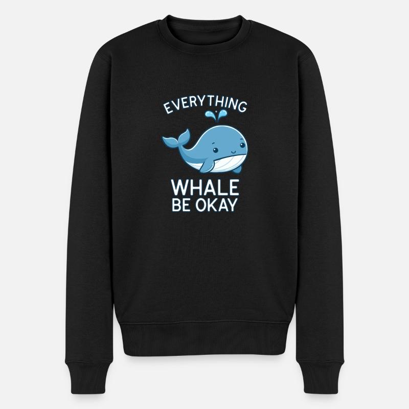 ALLES WAL IST OKAY - Männer Premium Bio Pullover - Schwarz