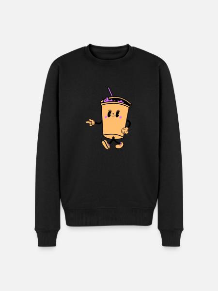 Drink Cartoon - Men's Premium Organic Jumper - black
