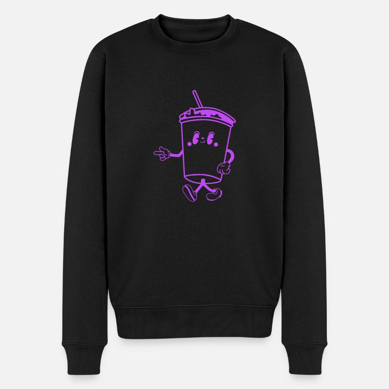 Boire Dessin Animé - Pull Premium bio Homme - noir