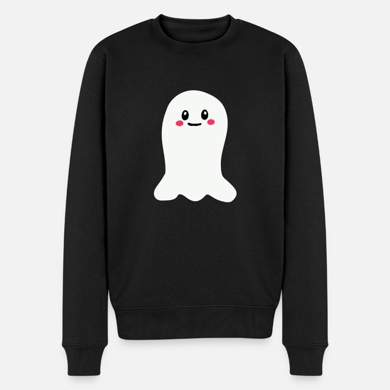 ghost - Männer Premium Bio Pullover - Schwarz