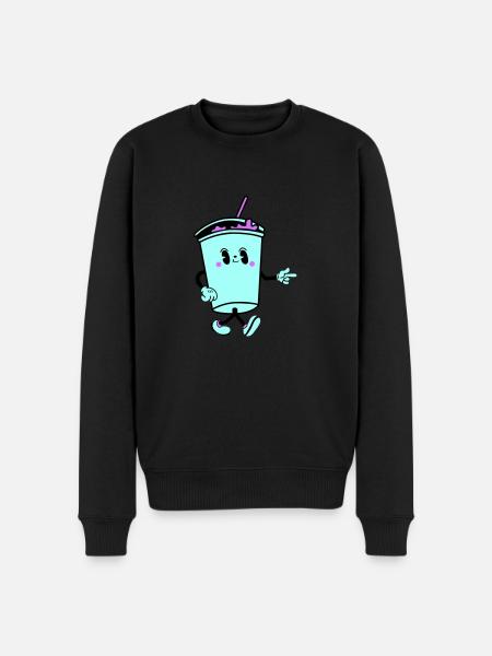 Boisson Dessin Animé - Pull Premium bio Homme - noir