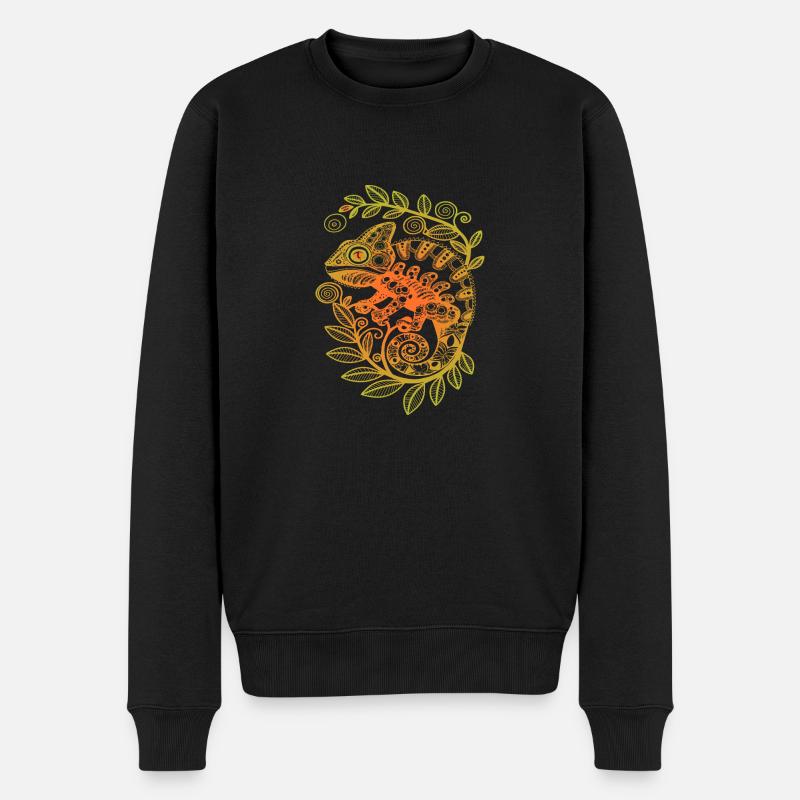 Neptune le caméléon - Pull Premium bio Homme - noir