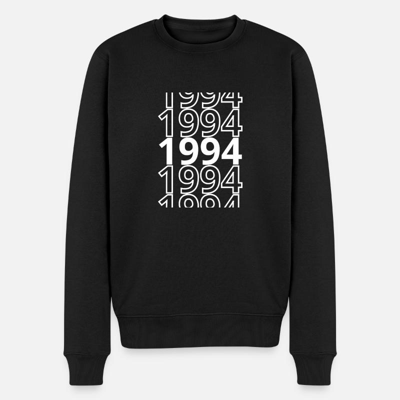 1994 1994 1994 - Männer Premium Bio Pullover - Schwarz