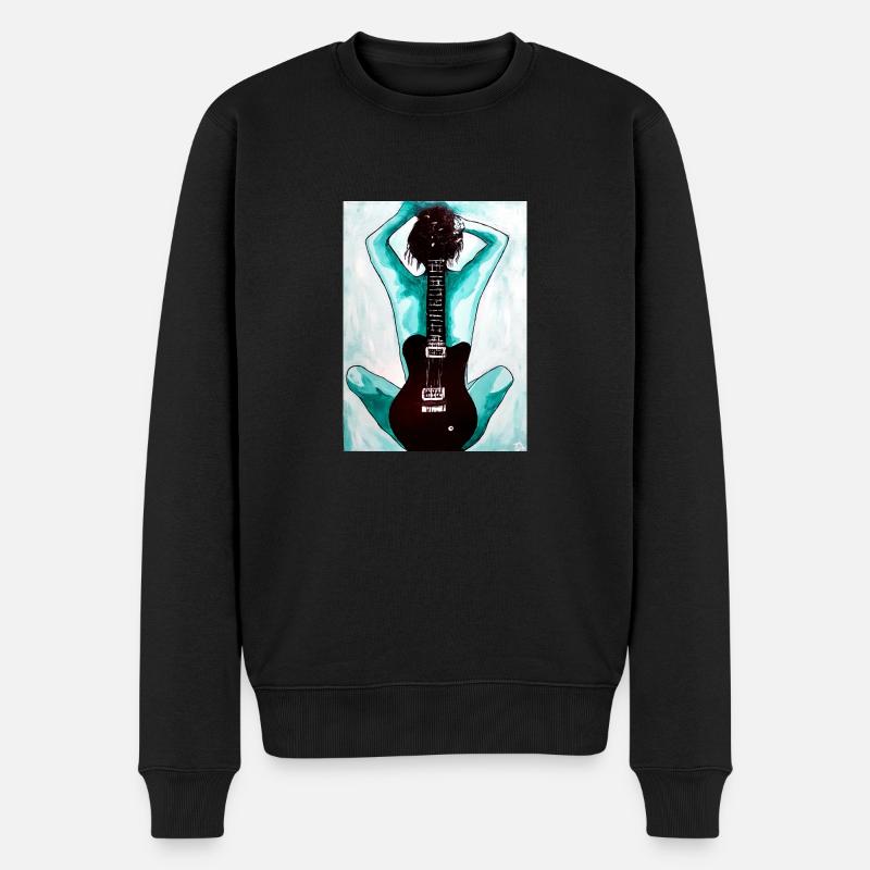 Rock n Roll - Männer Premium Bio Pullover - Schwarz