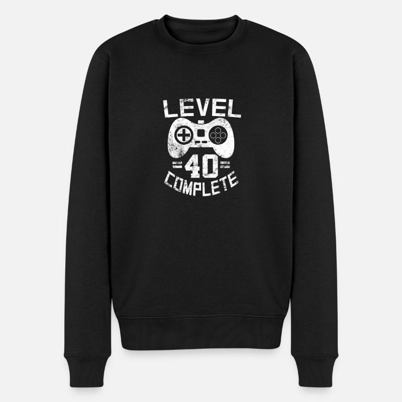 Niveau 40 Terminé - Pull Premium bio Homme - noir