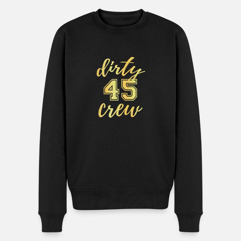 Dirty 45 Équipage - Pull Premium bio Homme - noir