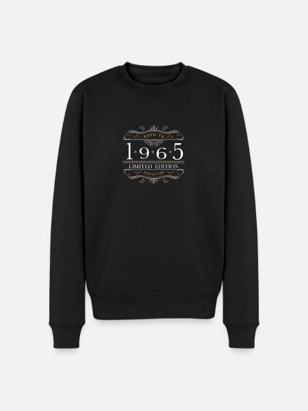 Limited Edition 1965 Aged To Perfection - Men's Premium Organic Jumper - black