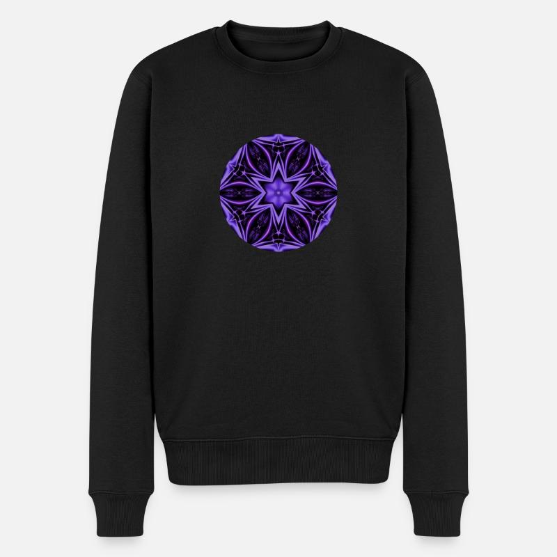 Mantra 4 - Männer Premium Bio Pullover - Schwarz