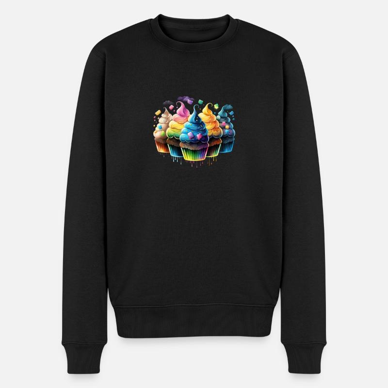 CUPCAKES - Pull Premium bio Homme - noir