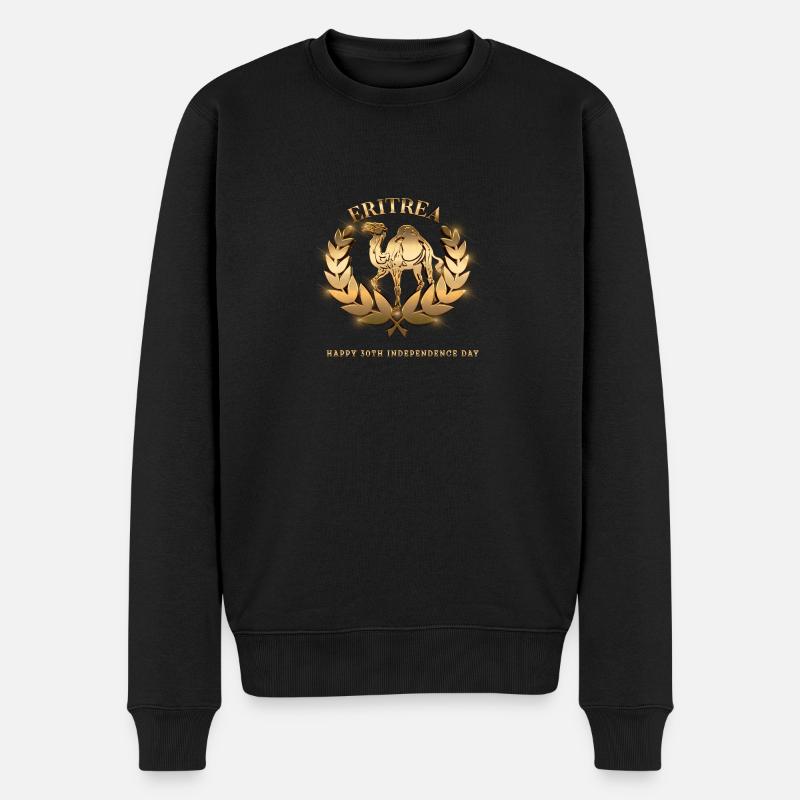 ERITREA 3D PNG - Männer Premium Bio Pullover - Schwarz