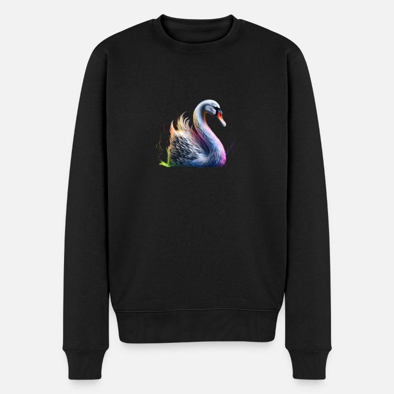 CYGNE MAJESTUEUX - Pull Premium bio Homme - noir