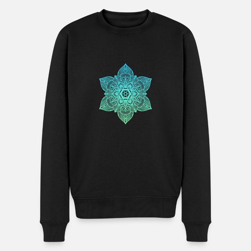 Mandala - Pull Premium bio Homme - noir