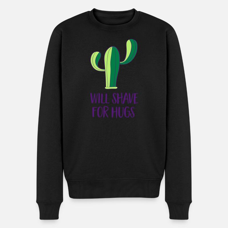 Cactus - Rasage - Pull Premium bio Homme - noir