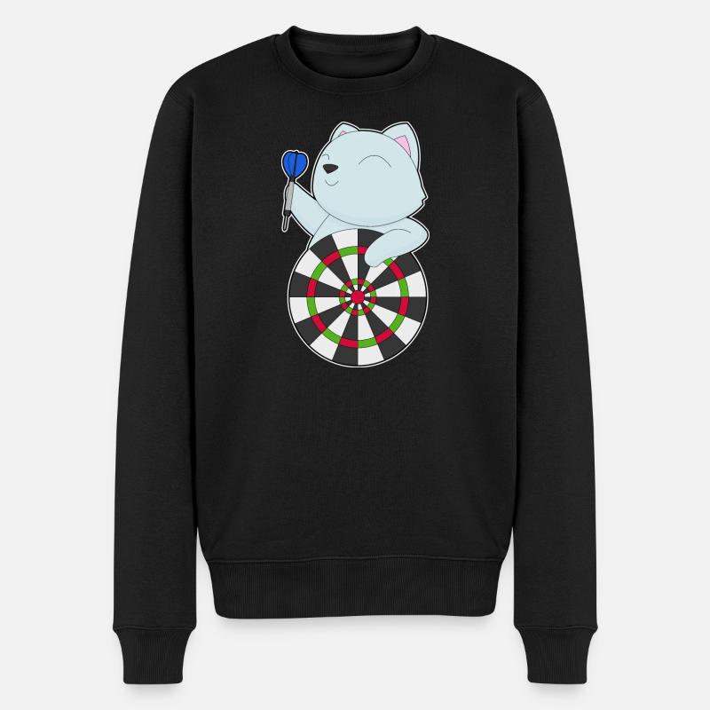 Cible de fléchettes pour chat - Pull Premium bio Homme - noir