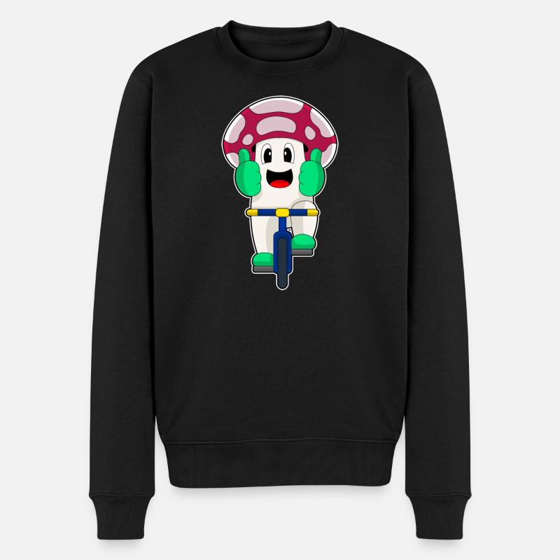 Vélo champignon - Pull Premium bio Homme - noir