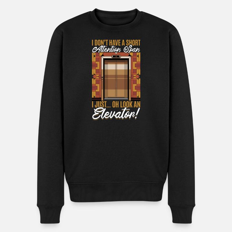 Ascenseur pour tout-petits et enfants - Pull Premium bio Homme - noir
