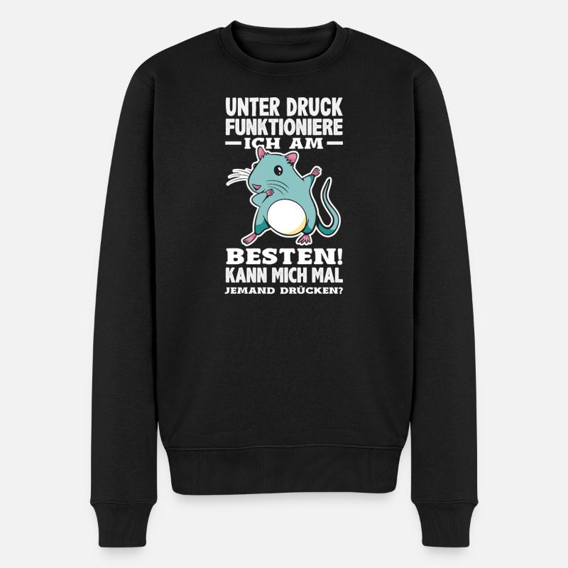 Je fonctionne mieux sous pression - Pull Premium bio Homme - noir