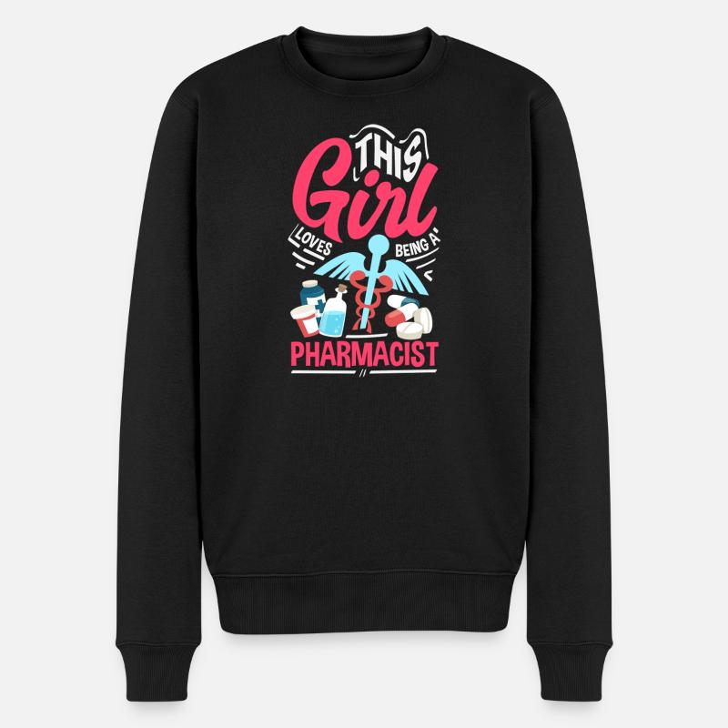 Pharmacien Technicien Pharmaceutique - Pull Premium bio Homme - noir