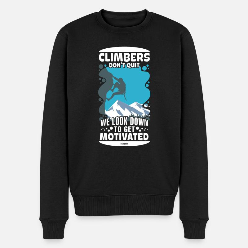 Grimper - Pull Premium bio Homme - noir