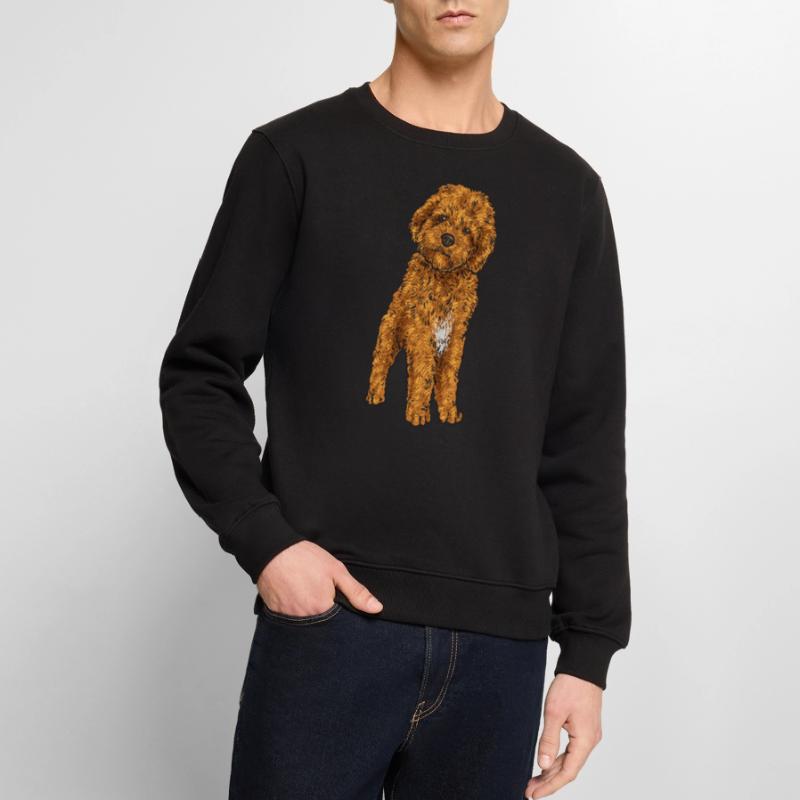 Cavapoo Capoodle Cavoodle Dog Gift Men's Premium Organic Jumper