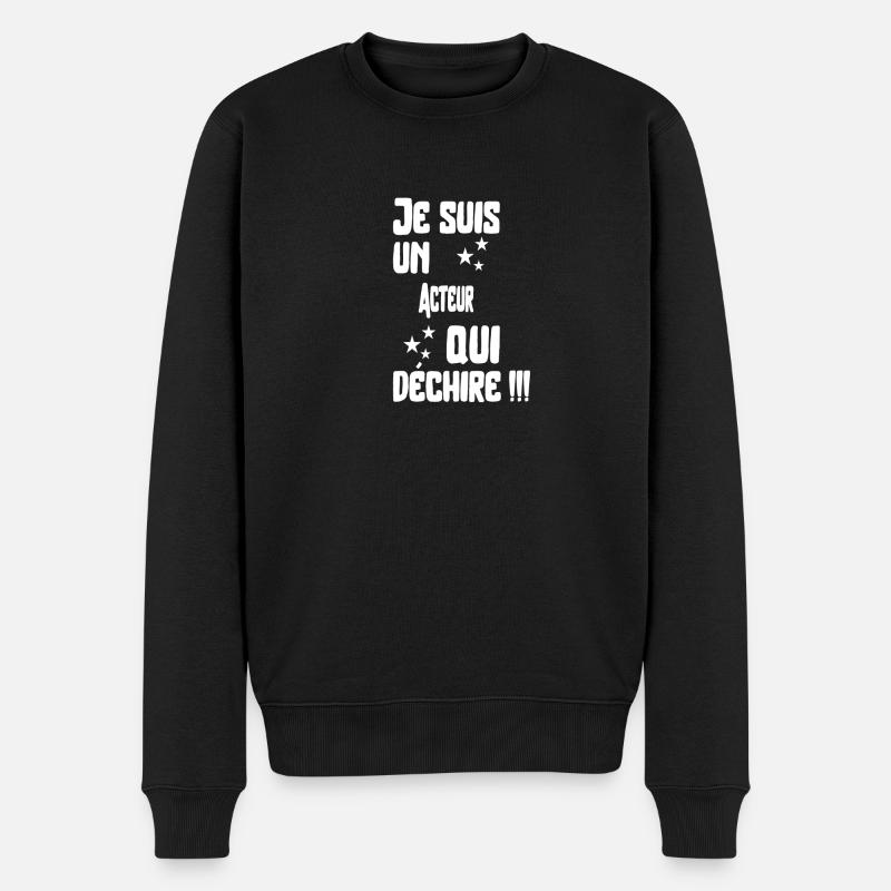 Acteur qui déchire cadeau - Pull Premium bio Homme - noir