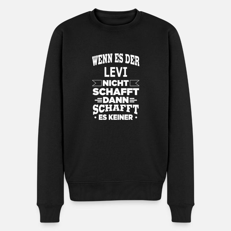 LEVI - Männer Premium Bio Pullover - Schwarz