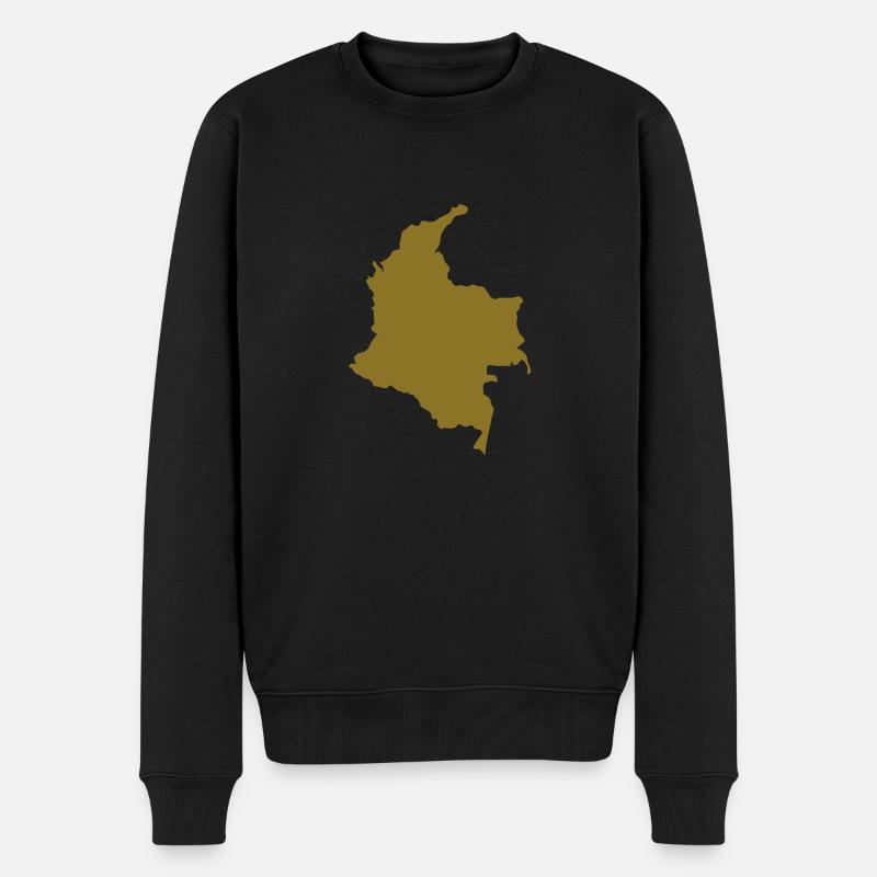 Kolumbien-Colombia - Männer Premium Bio Pullover - Schwarz