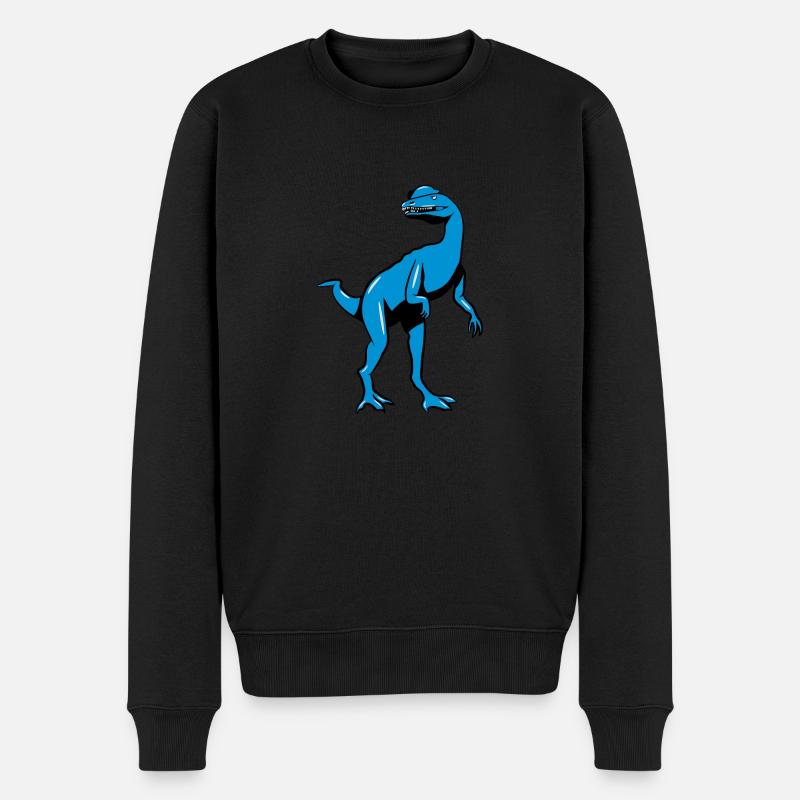 Dilophosaurus dinosaure de dinosaures - Pull Premium bio Homme - noir