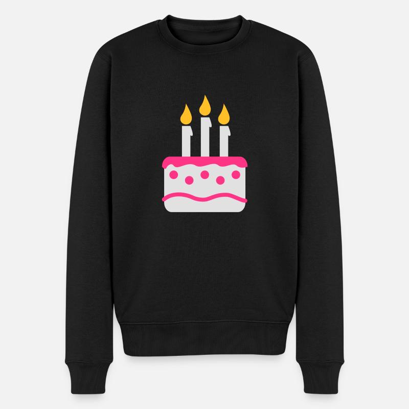 Gâteau d'anniversaire - Pull Premium bio Homme - noir