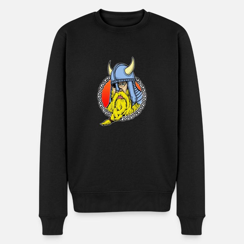 Odin - Männer Premium Bio Pullover - Schwarz