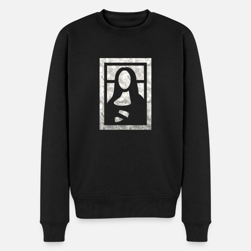 mona lisa spiel - Männer Premium Bio Pullover - Schwarz