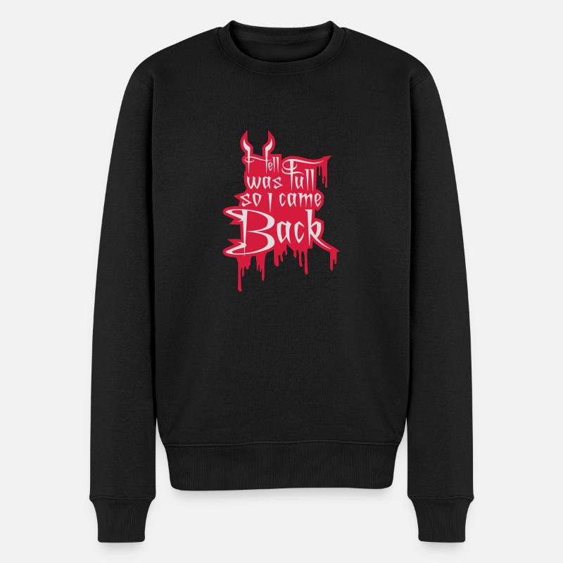 l’enfer était plein Citation - Pull Premium bio Homme - noir
