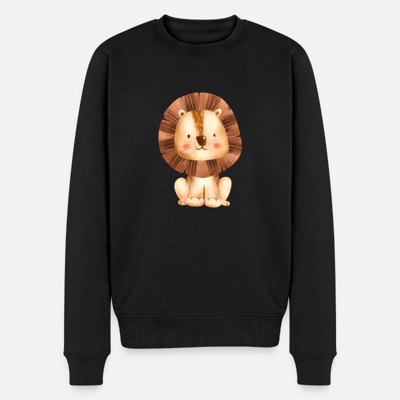mignon petit lion - Pull Premium bio Homme - noir