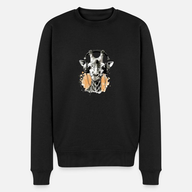 Gigi la girafe audiophile - Pull Premium bio Homme - noir